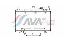 Chladič, chlazení motoru AVA Clever Choice DN2266