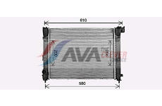 Chladič, chlazení motoru AVA Clever Choice DN2480