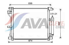 Kondenzátor, klimatizace AVA Clever Choice DN5403D