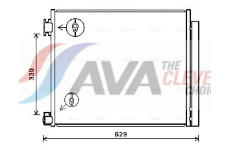 Kondenzátor, klimatizace AVA Clever Choice DN5422D