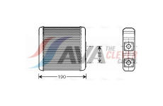 Výměník tepla, vnitřní vytápění AVA Clever Choice DN6139