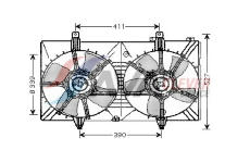 Větrák, chlazení motoru AVA Clever Choice DN7518
