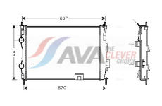 Chladič, chlazení motoru AVA Clever Choice DNA2280