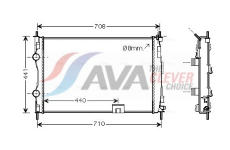 Chladič, chlazení motoru AVA Clever Choice DNA2288