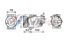 Kompresor, klimatizace AVA Clever Choice DNAK386