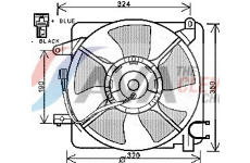 Větrák, chlazení motoru AVA Clever Choice DW7519