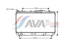 Chladič, chlazení motoru AVA Clever Choice DWA2052