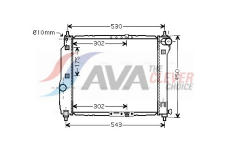 Chladič, chlazení motoru AVA Clever Choice DWA2066