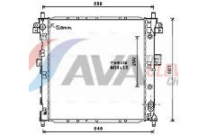 Chladič, chlazení motoru AVA Clever Choice DWA2105