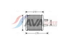 Výměník tepla, vnitřní vytápění AVA Clever Choice DWA6088