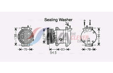 Kompresor, klimatizace AVA Clever Choice DWAK091