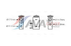 Expanzní ventil, klimatizace AVA Clever Choice FD1462