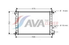 Chladič, chlazení motoru AVA Clever Choice FD2219