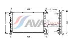 Chladič, chlazení motoru AVA Clever Choice FD2264