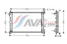 Chladič, chlazení motoru AVA Clever Choice FD2265