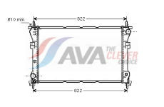 Chladič, chlazení motoru AVA Clever Choice FD2318