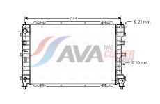 Chladič, chlazení motoru AVA Clever Choice FD2375