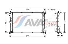 Chladič, chlazení motoru AVA Clever Choice FD2379