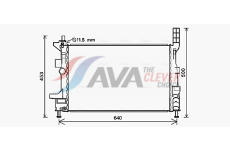 Chladič, chlazení motoru AVA Clever Choice FD2578