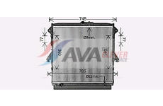 Chladič, chlazení motoru AVA Clever Choice FD2667