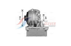 Olejový chladič, motorový olej AVA Clever Choice FD3623H
