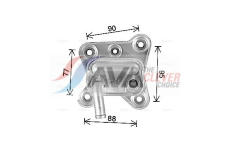 Olejový chladič, motorový olej AVA Clever Choice FD3680