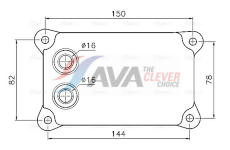Olejový chladič, motorový olej AVA Clever Choice FD3698