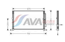 Kondenzátor, klimatizace AVA Clever Choice FD5302