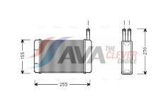 Výměník tepla, vnitřní vytápění AVA Clever Choice FD6134