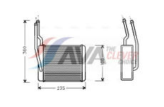 Výměník tepla, vnitřní vytápění AVA Clever Choice FD6272