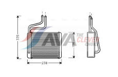 Výměník tepla, vnitřní vytápění AVA Clever Choice FD6286