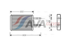 Výměník tepla, vnitřní vytápění AVA Clever Choice FD6353