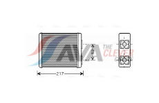 Výměník tepla, vnitřní vytápění AVA Clever Choice FD6362