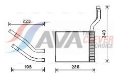 Výměník tepla, vnitřní vytápění AVA Clever Choice FD6464