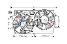 Větrák, chlazení motoru AVA Clever Choice FD7505