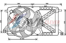 Větrák, chlazení motoru AVA Clever Choice FD7544