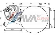 Větrák, chlazení motoru AVA Clever Choice FD7545