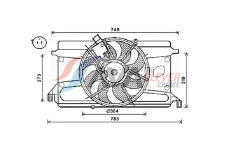 Větrák, chlazení motoru AVA Clever Choice FD7573