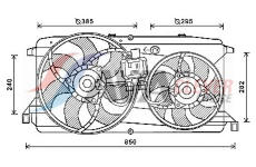 Větrák, chlazení motoru AVA Clever Choice FD7579
