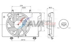 Větrák, chlazení motoru AVA Clever Choice FD7709