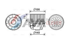 vnitřní ventilátor AVA Clever Choice FD8630
