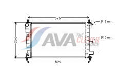 Chladič, chlazení motoru AVA Clever Choice FDA2217