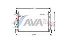 Chladič, chlazení motoru AVA Clever Choice FDA2408