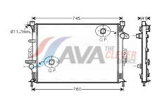 Chladič, chlazení motoru AVA Clever Choice FDA2424