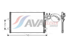 Kondenzátor, klimatizace AVA Clever Choice FDA5367