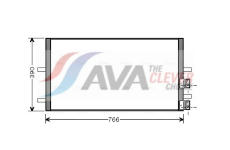 Kondenzátor, klimatizace AVA QUALITY COOLING FDA5407