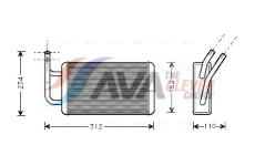 Výměník tepla, vnitřní vytápění AVA Clever Choice FDA6215
