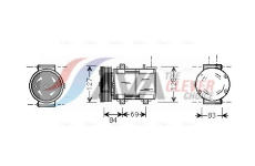 Kompresor, klimatizace AVA Clever Choice FDAK167