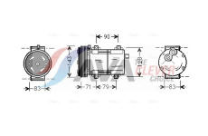 Kompresor, klimatizace AVA Clever Choice FDAK279
