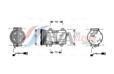 Kompresor, klimatizace AVA Clever Choice FDAK284